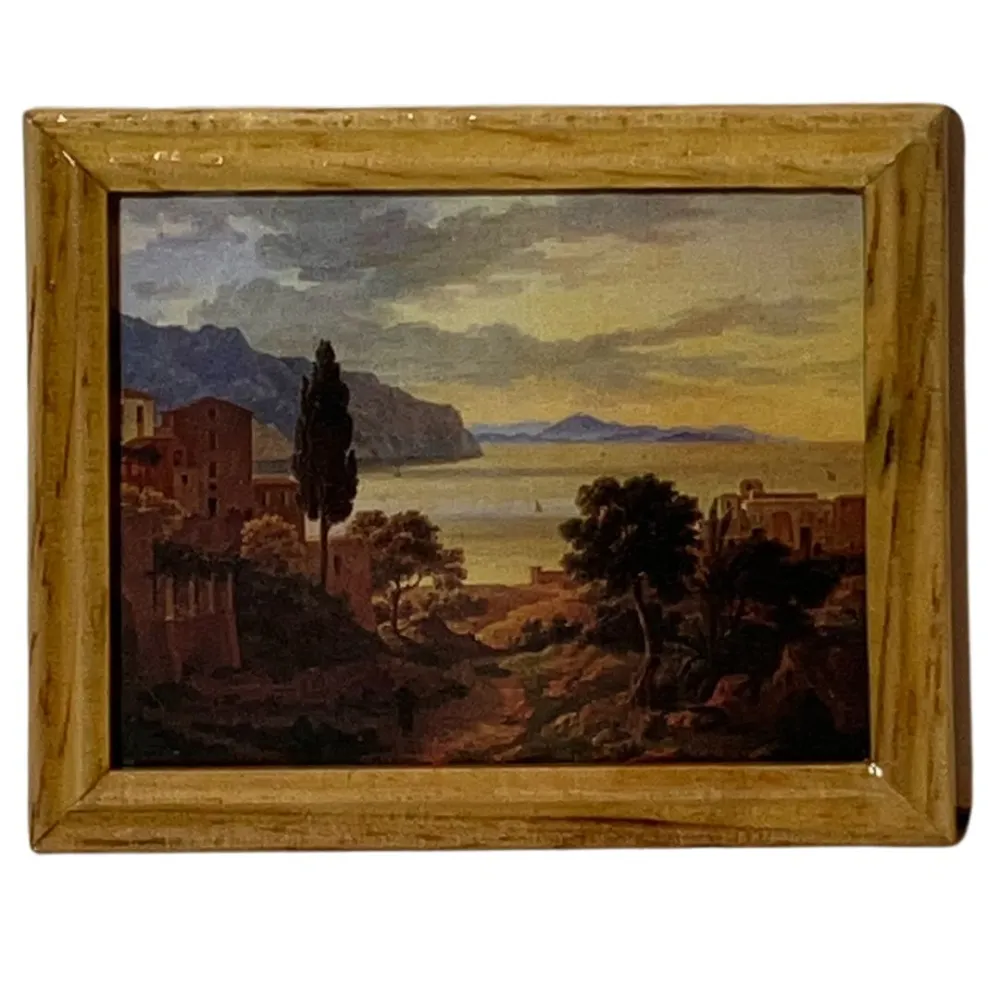Quadro con paesaggio 7,5x6 cm per statue da 20 a 30 cm