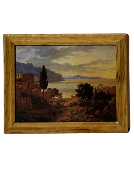 Quadro con paesaggio 7,5x6 cm per statue da 20 a 30 cm