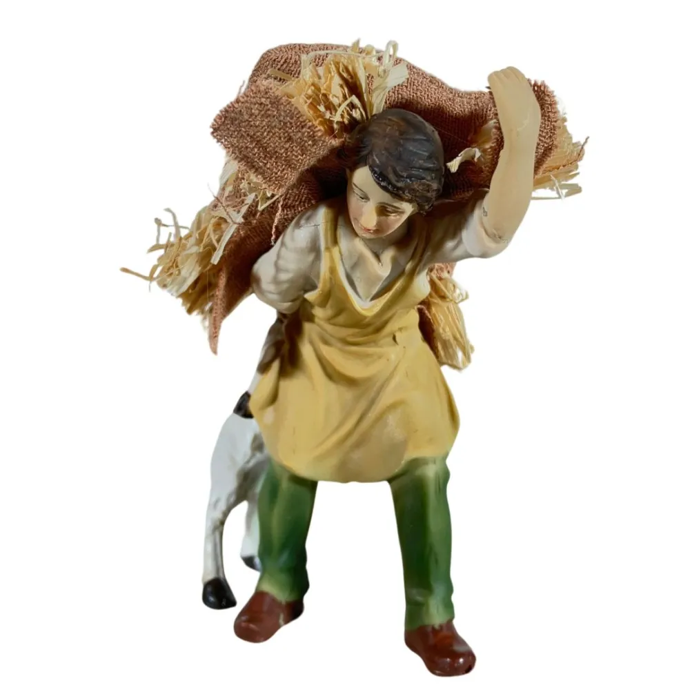Young Man with Goat and Straw – 12 cm