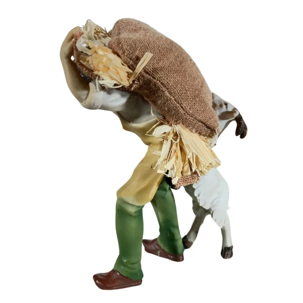 Young Man with Goat and Straw – 12 cm