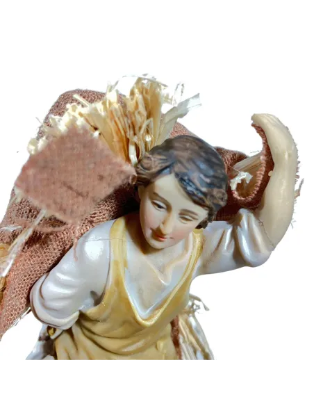 Young Man with Goat and Straw – 12 cm