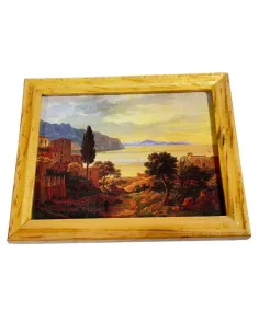 Quadro con paesaggio 7,5x6 cm per statue da 20 a 30 cm