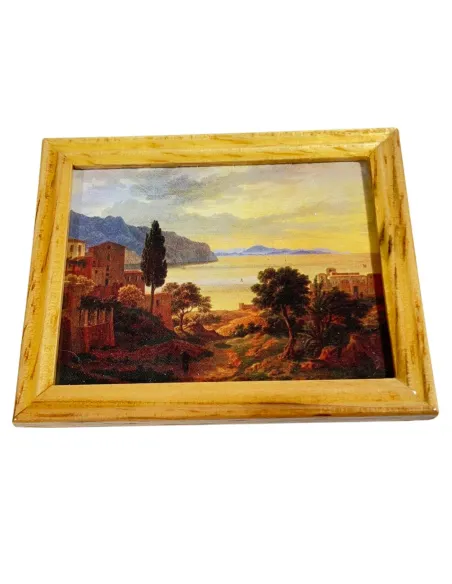 Quadro con paesaggio 7,5x6 cm per statue da 20 a 30 cm