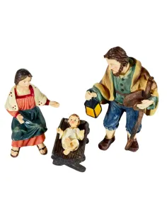 Natività popolare 3 pezzi 12 cm 2