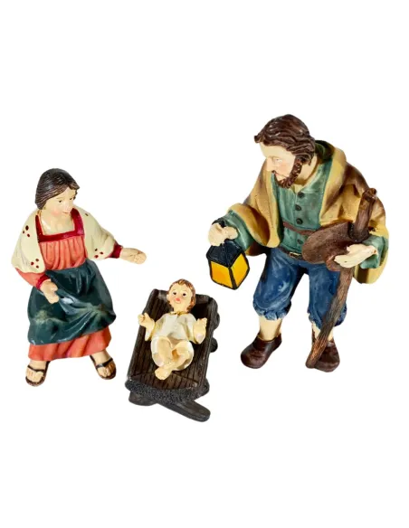 Natività popolare 3 pezzi 12 cm