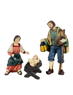 Natività popolare 3 pezzi 12 cm