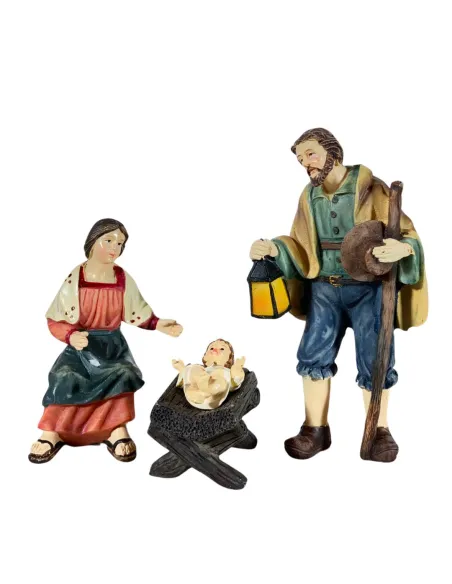 Natività popolare 3 pezzi 12 cm