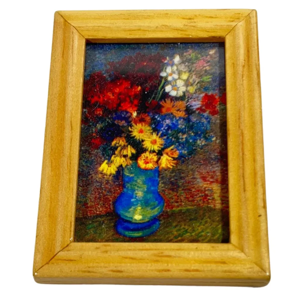 Flower Vase Painting 4,3×5,9 cm for 12–20 cm Nativity Figures