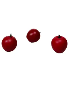 Set of 3 Red Apples for 30 cm Nativity Figures 2