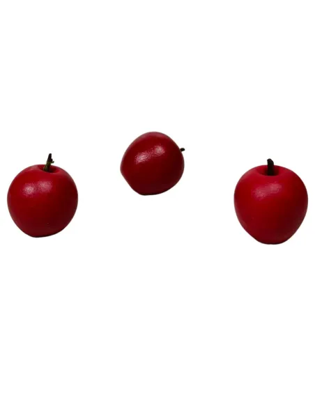 Set of 3 Red Apples for 30 cm Nativity Figures