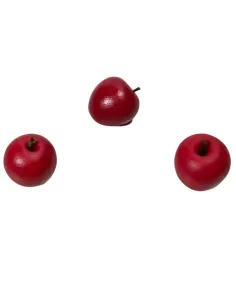 Set 3 mele rosse per statue da 30 cm