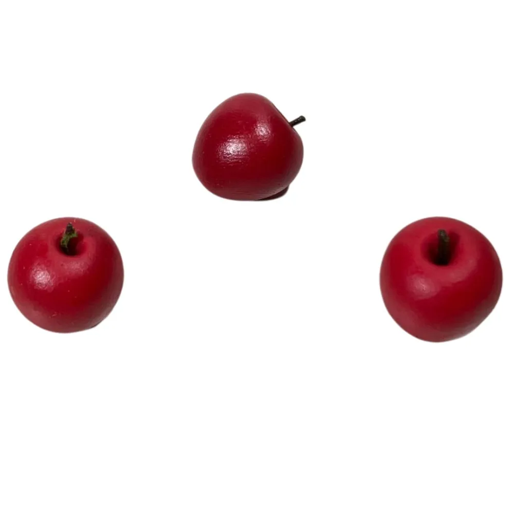 Set of 3 Red Apples for 30 cm Nativity Figures