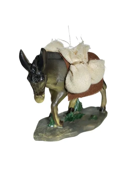 Viandante con asino 10 cm