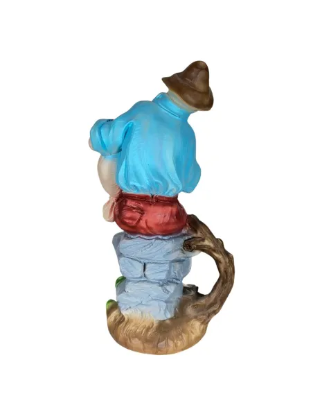 Pastore che suona zampogna serie 30 cm