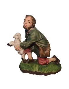 Kneeling Shepherd with Lamb – 30 cm Series