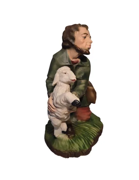 Kneeling Shepherd with Lamb – 30 cm Series