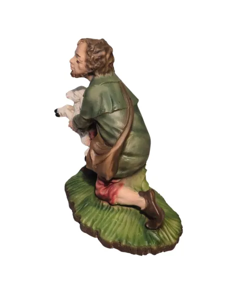 Kneeling Shepherd with Lamb – 30 cm Series