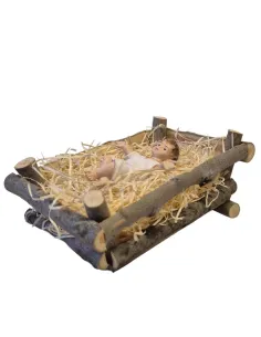 Gesù con culla serie 28 cm