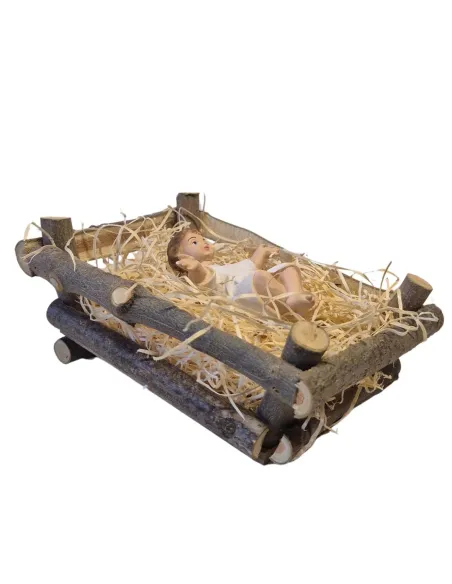 Gesù con culla serie 28 cm