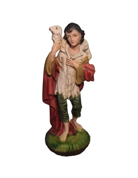 Pastore in piedi con pecora serie 28 cm