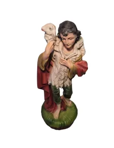 Pastore in piedi con pecora serie 28 cm 2