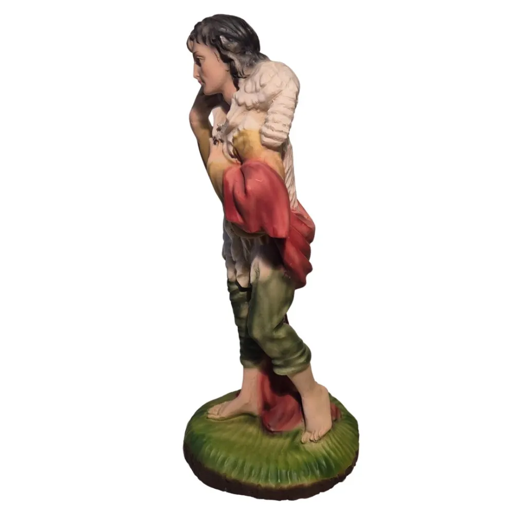 Standing Shepherd with Sheep – 28 cm Series