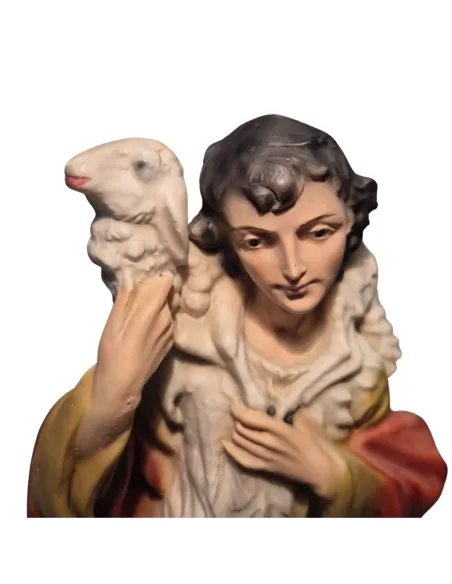 Standing Shepherd with Sheep – 28 cm Series