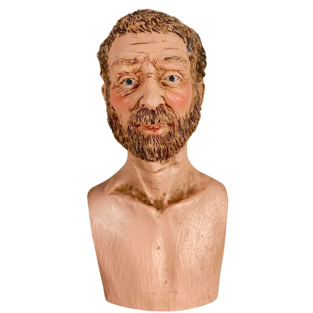 Bearded Man Head for 30 cm Nativity Figures