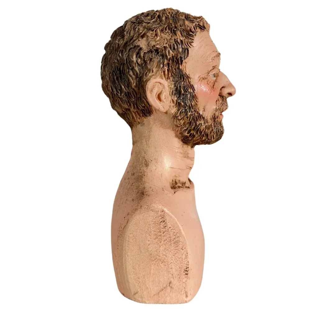 Bearded Man Head for 30 cm Nativity Figures