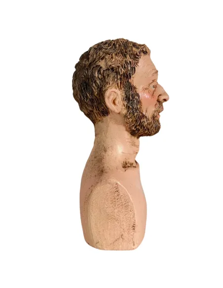 Volto uomo con barba per 30 cm