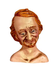 Bearded Man Head with Red Hair for 30 cm Nativity Figures