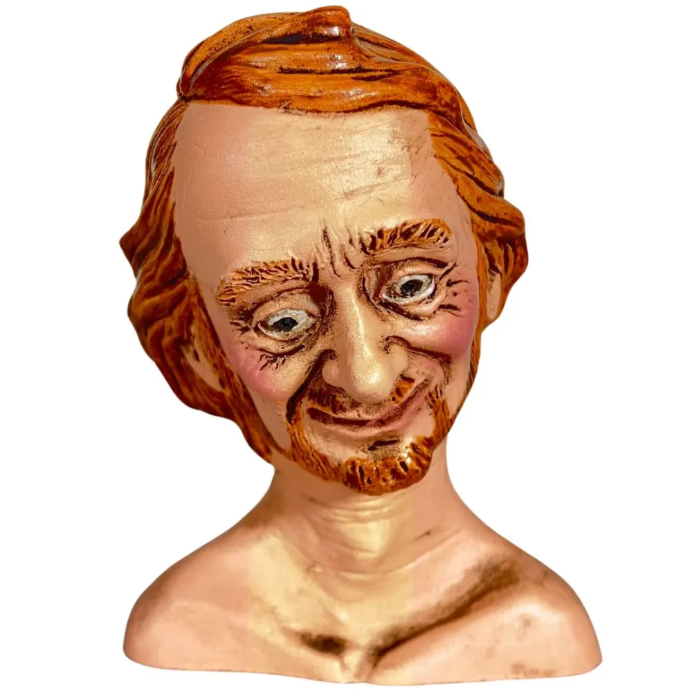 Bearded Man Head with Red Hair for 30 cm Nativity Figures