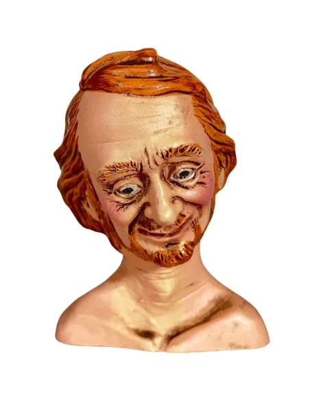 Bearded Man Head with Red Hair for 30 cm Nativity Figures