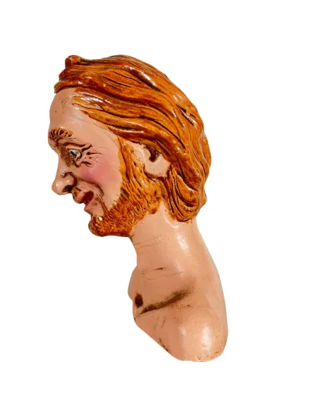 Volto uomo con barba e capelli rossi per 30 cm