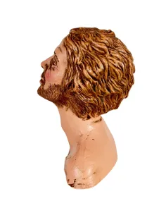 Bearded Man Head with Brown Beard for 30 cm Nativity Figures 2