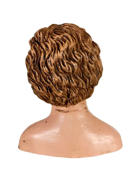 Bearded Man Head with Brown Beard for 30 cm Nativity Figures