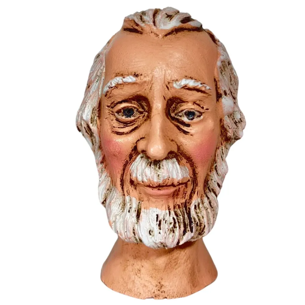 Elderly Bearded Man Head for 30 cm Nativity Figures