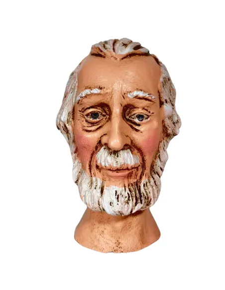 Elderly Bearded Man Head for 30 cm Nativity Figures