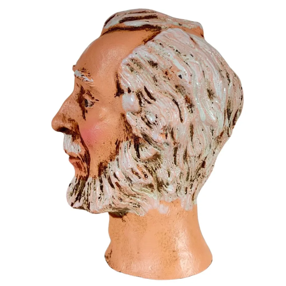 Elderly Bearded Man Head for 30 cm Nativity Figures