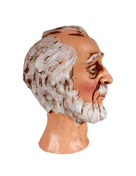 Volto anziano con barba per 30 cm