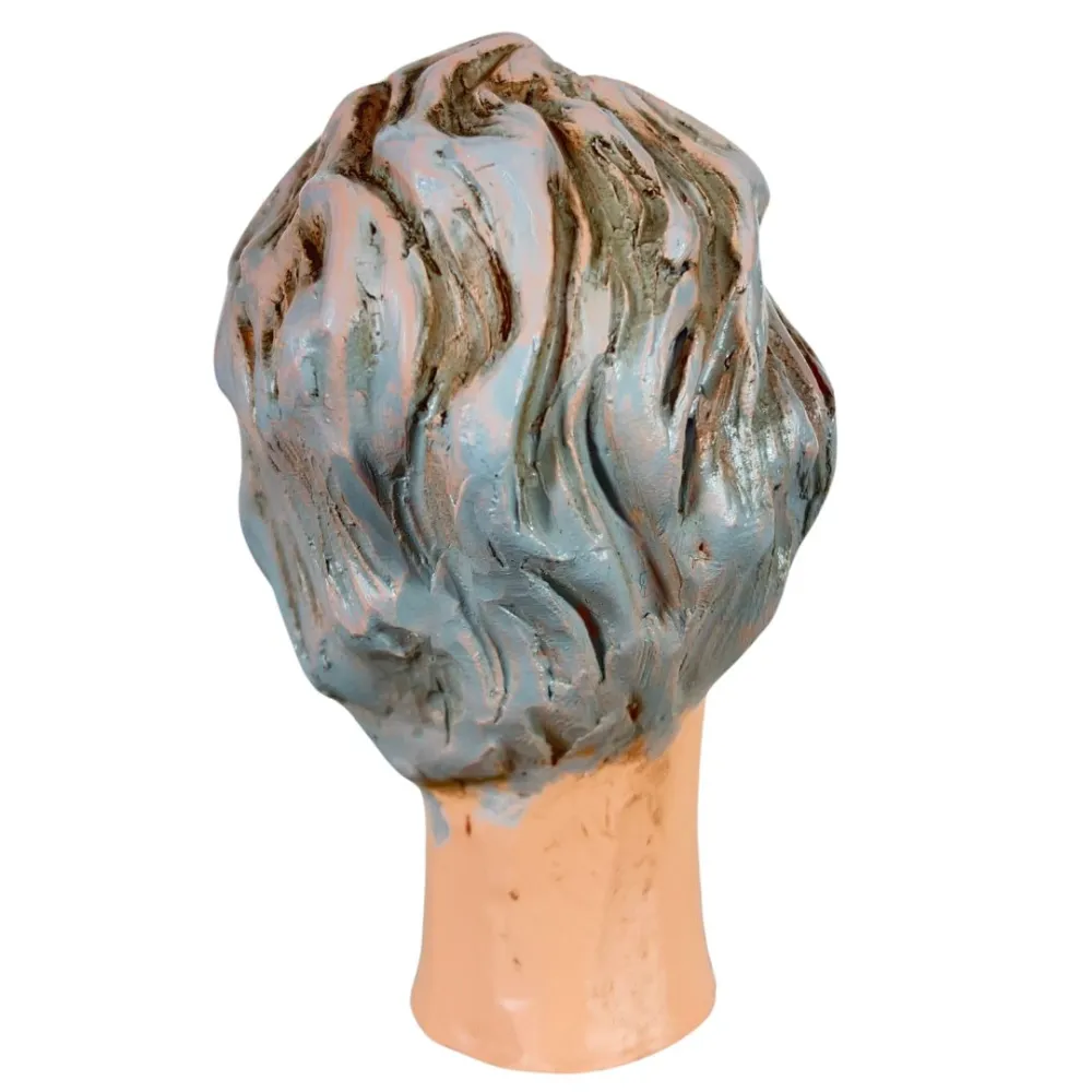 Grey-Haired Man Head for 30 cm Nativity Figures