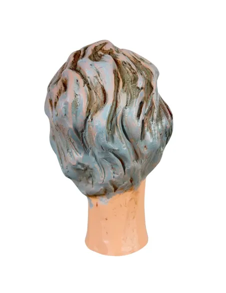 Grey-Haired Man Head for 30 cm Nativity Figures