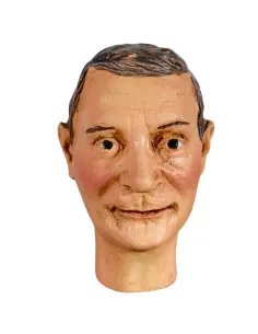 Volto uomo capelli scuri per 30 cm