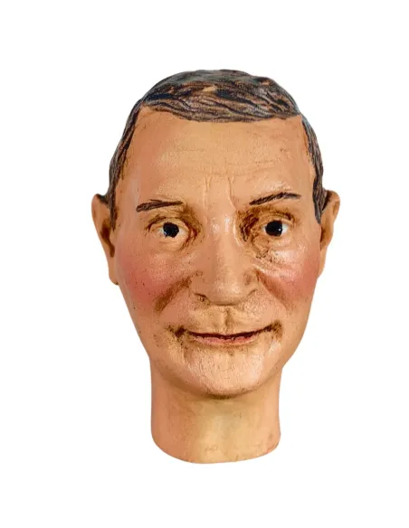 Volto uomo capelli scuri per 30 cm