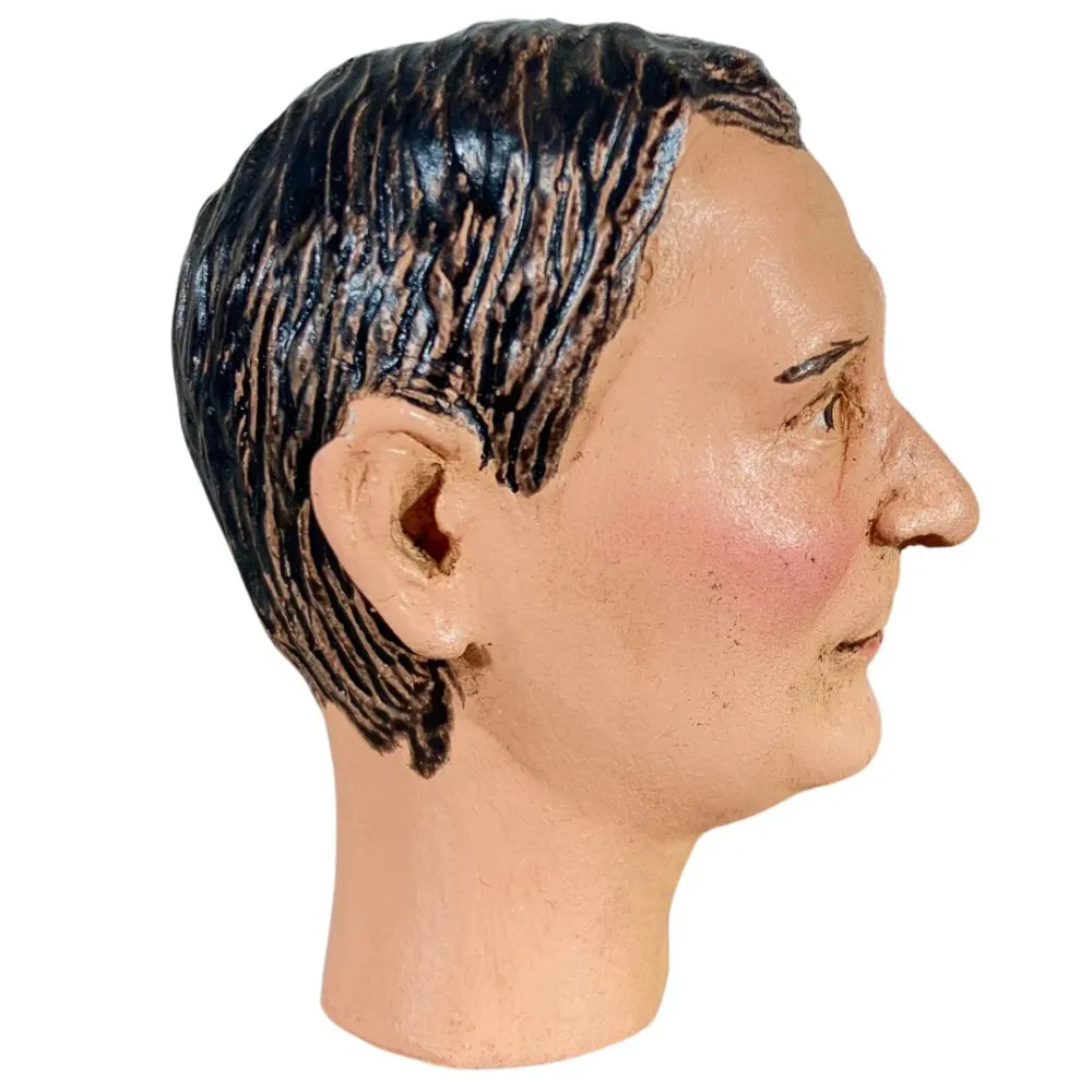 Dark-Haired Man Head for 30 cm Nativity Figures
