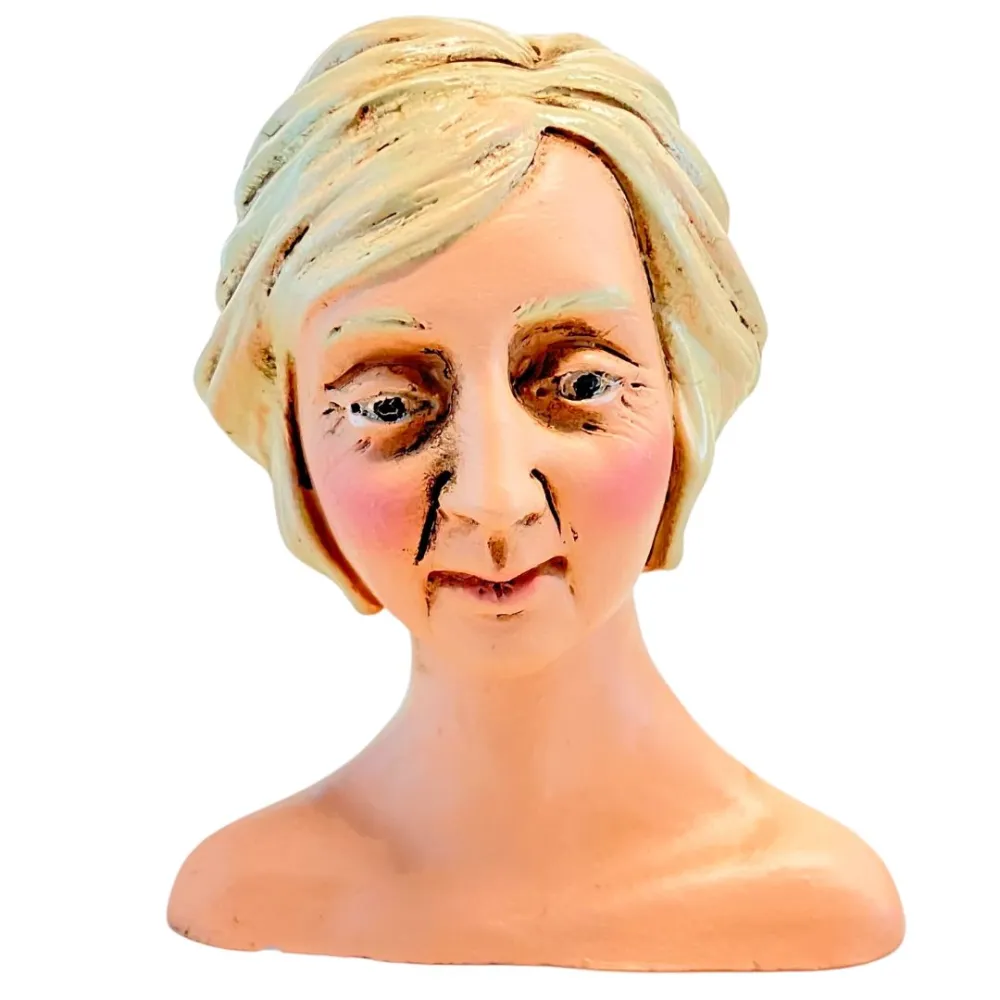 Blonde Woman Head for 30 cm Nativity Figures