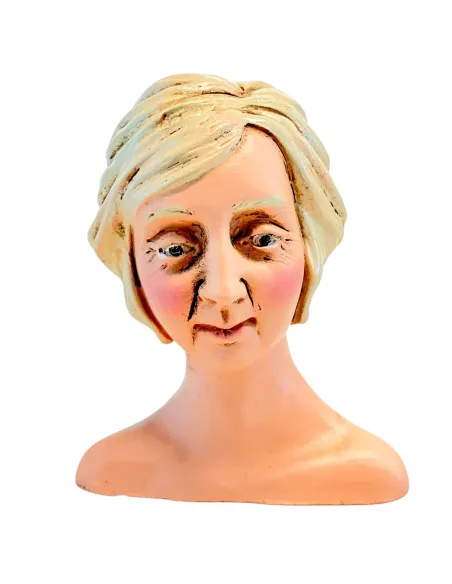 Blonde Woman Head for 30 cm Nativity Figures