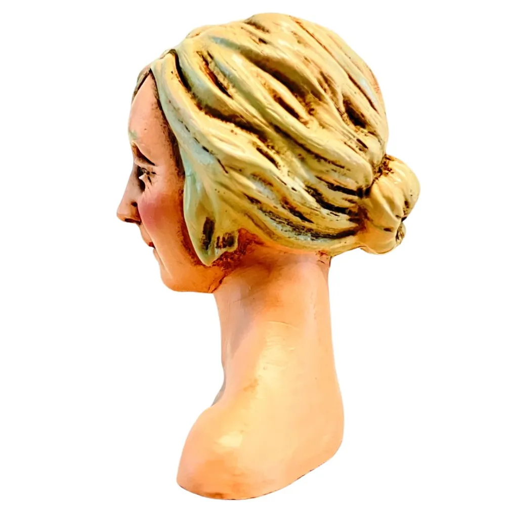 Blonde Woman Head for 30 cm Nativity Figures