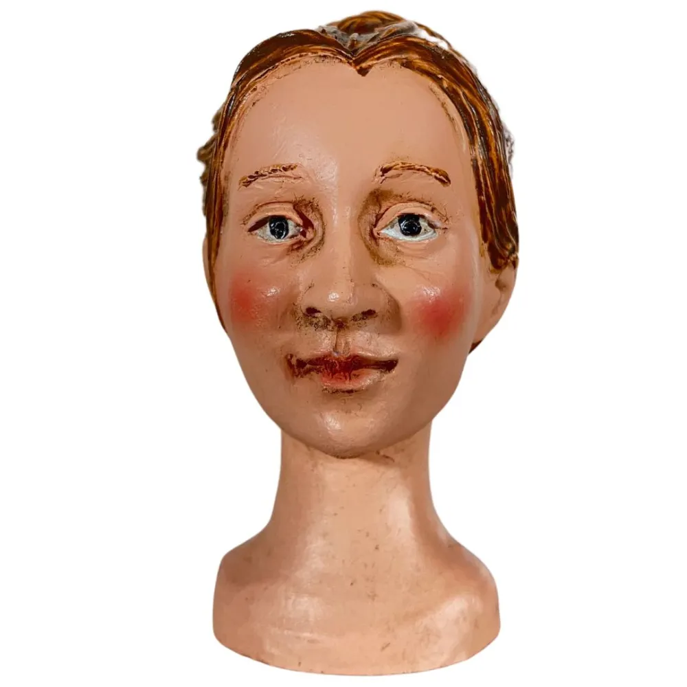 Young Woman Head for 30 cm Nativity Figures