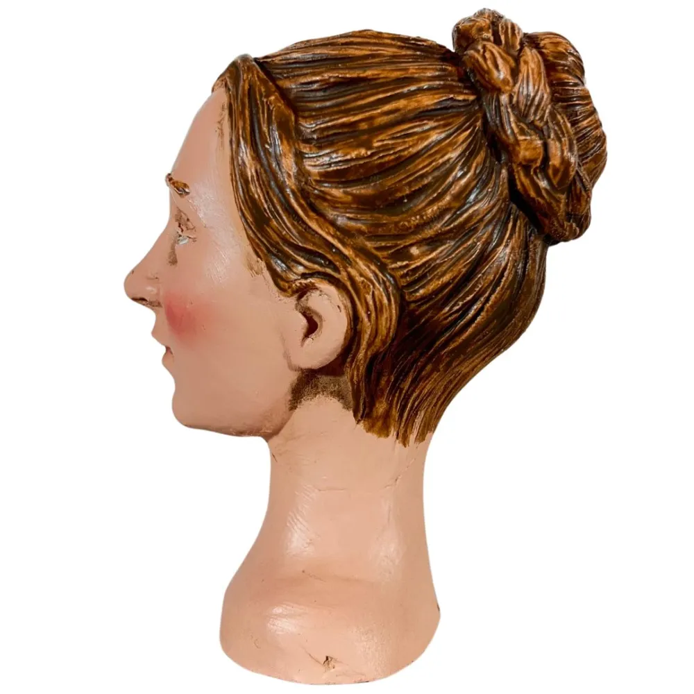 Young Woman Head for 30 cm Nativity Figures